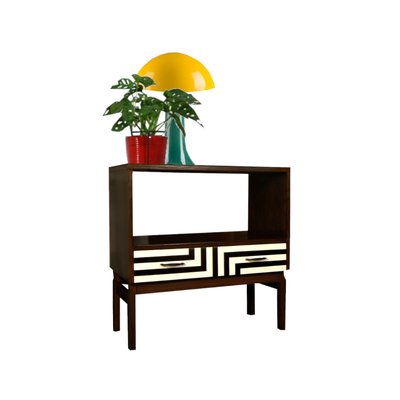 Vintage Cabinet with Op Art Drawer, 1970s-YQY-2016607