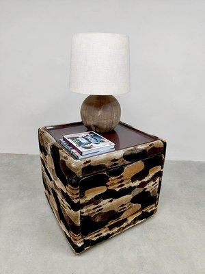 Vintage Camouflage Box Cabinet Nightstand, 1970s-BW-1793942