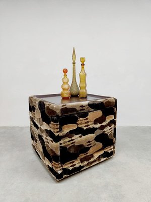 Vintage Camouflage Box Cabinet Nightstand, 1970s-BW-1793942