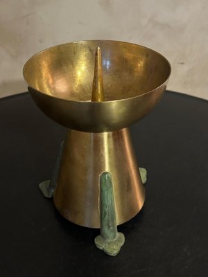 Vintage Candleholder in Brass, 1950-BFK-1807187