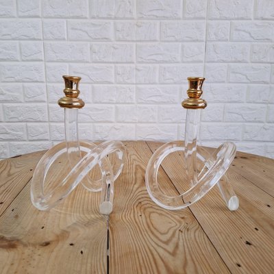 Vintage Candlesticks, 1980s, Set of 2-FRB-1798214