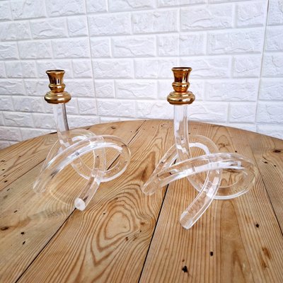 Vintage Candlesticks, 1980s, Set of 2-FRB-1798214