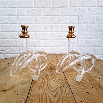 Vintage Candlesticks, 1980s, Set of 2-FRB-1798214