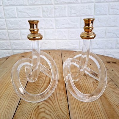 Vintage Candlesticks, 1980s, Set of 2-FRB-1798214