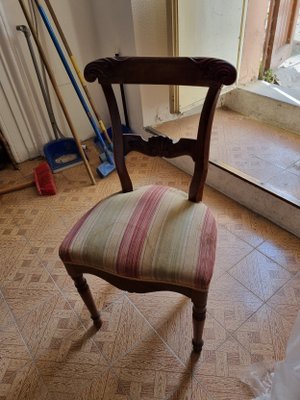 Vintage Carved Chairs, 1920s, Set of 4-ZFY-2027165