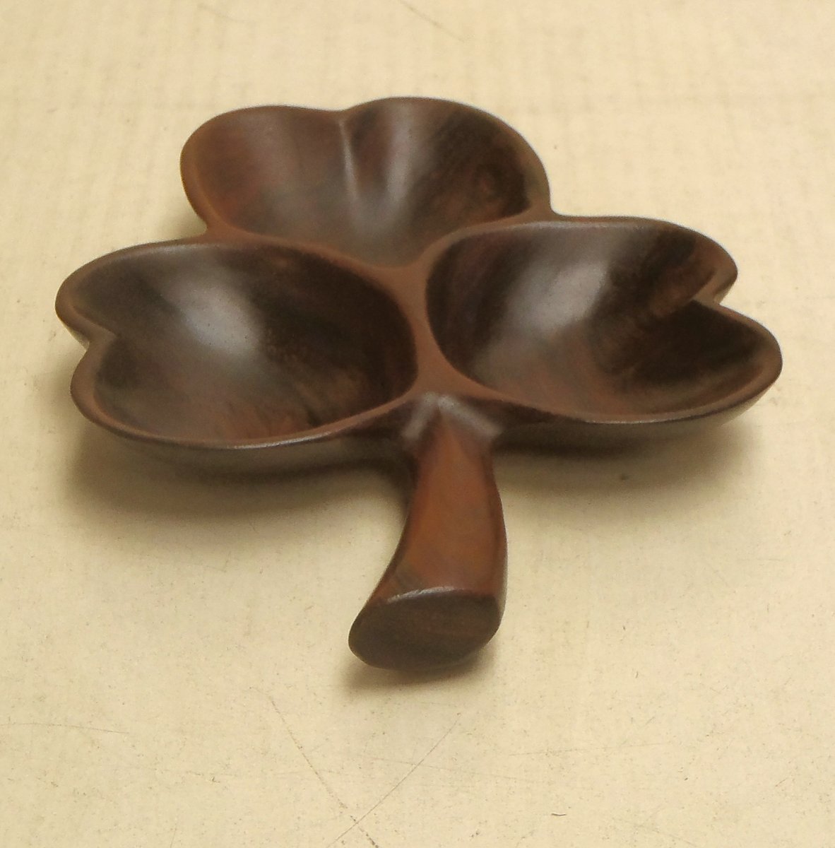 Vintage Carved Rosewood Bowl by Alexandre Noll