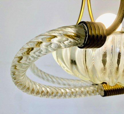 Vintage Ceiling Lamp from Barovier & Toso, 1940s-ZLY-541211