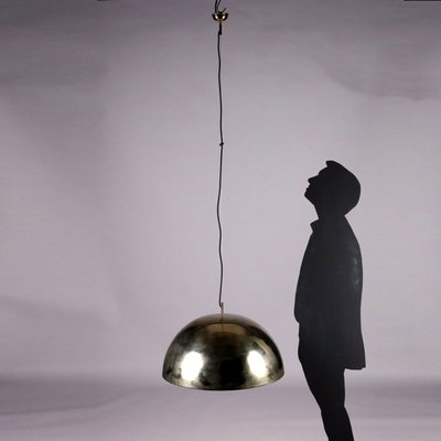 Vintage Ceiling Lamp in Aluminium, Italy, 1980s-VMM-2033342