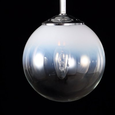 Vintage Ceiling Lamp in Chromed Metal Glass, 1970s-VMM-1693692