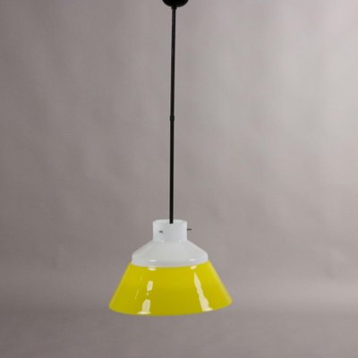 Vintage Ceiling Lamp in Coloured Glass, Italy, 1960s-VMM-2036352