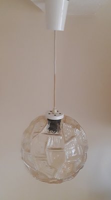 Vintage Ceiling Lamp in Glass, 1970s-HOI-1348334