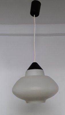 Vintage Ceiling Lamp in Opaque Glass, 1970s-HOI-996713