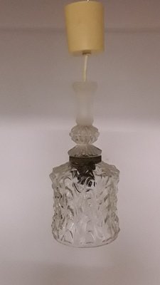 Vintage Ceiling Lamp Made of Clear Glass & Metal Mount-HOI-826020