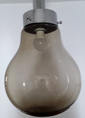 Vintage Ceiling Lamp with Chromed Metal Mount, 1970s-HOI-996793