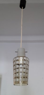 Vintage Ceiling Lamp With Smoke Glass Shade, 1960s-HOI-1295736