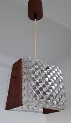 Vintage Ceiling Lamp with Teak Fitting, 1960s-HOI-1032878