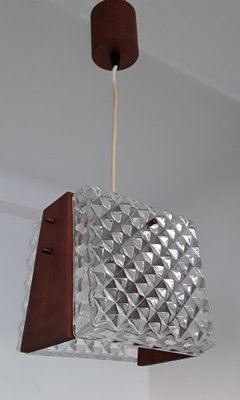 Vintage Ceiling Lamp with Teak Fitting, 1960s-HOI-1032878