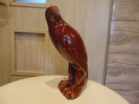 Vintage Ceramic Eagle Figurine, 1970s-CAQ-1093322