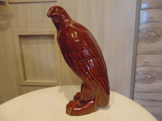 Vintage Ceramic Eagle Figurine, 1970s-CAQ-1093322