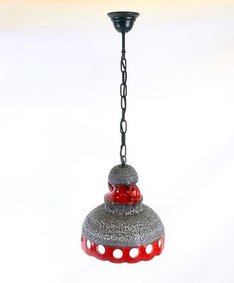 Vintage Ceramic Fat Lava Pendant Lamp, 1960s-ZCY-2031413