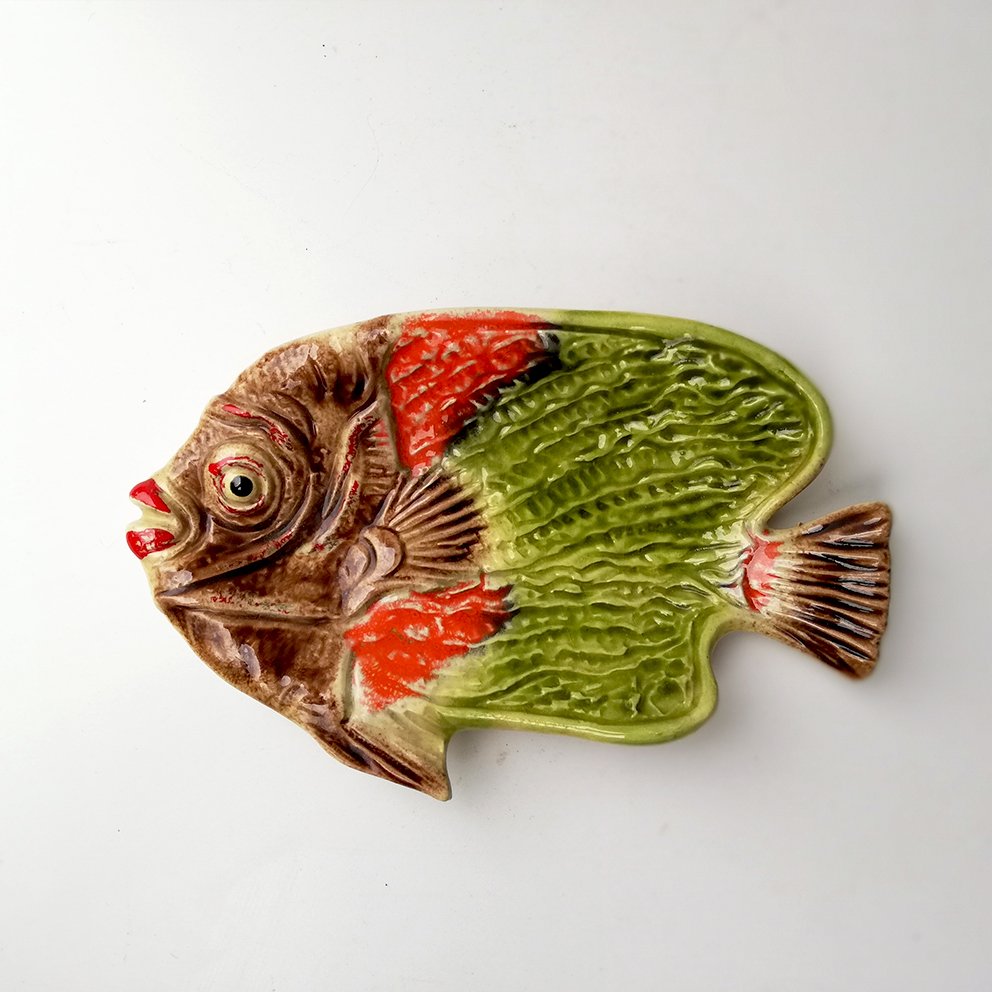 Vintage Ceramic Fish Centerpiece from ARS, 1960s