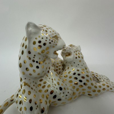 Vintage Ceramic Leopard by Ronzan, Italy, 1970s-BGP-1815773