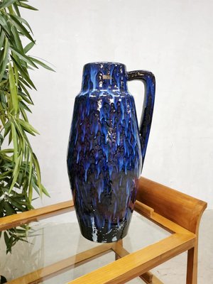 Vintage Ceramic Majestic Blue Lava Vase from Vaas Scheurich-BW-1172666