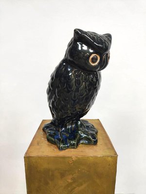 Vintage Ceramic Owl Figurine, 1970s-BW-1823123