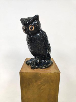 Vintage Ceramic Owl Figurine, 1970s-BW-1823123