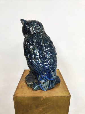 Vintage Ceramic Owl Figurine, 1970s-BW-1823123