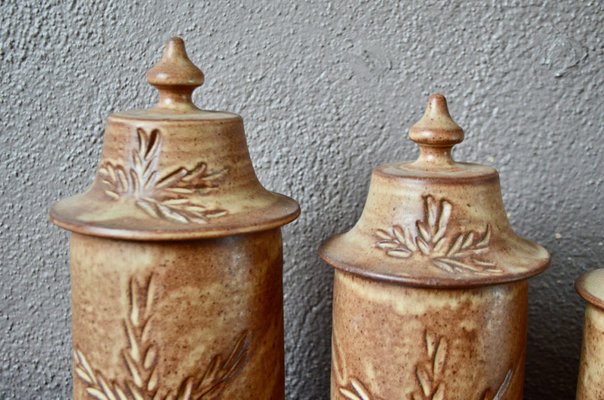 Vintage Ceramic Pots from Vallauris, Set of 4-AIU-1286683