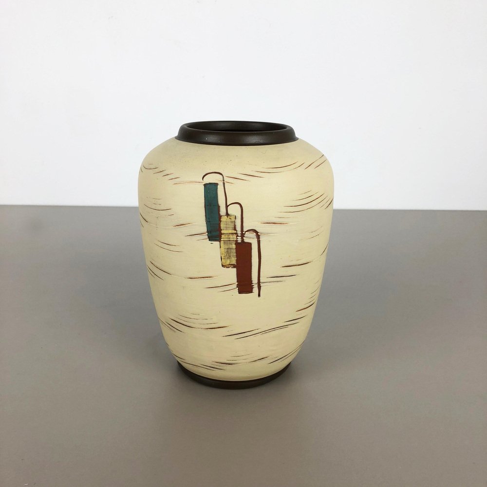 Vintage Ceramic Pottery Vase from Sawa Ceramic Franz Schwaderlapp, Germany