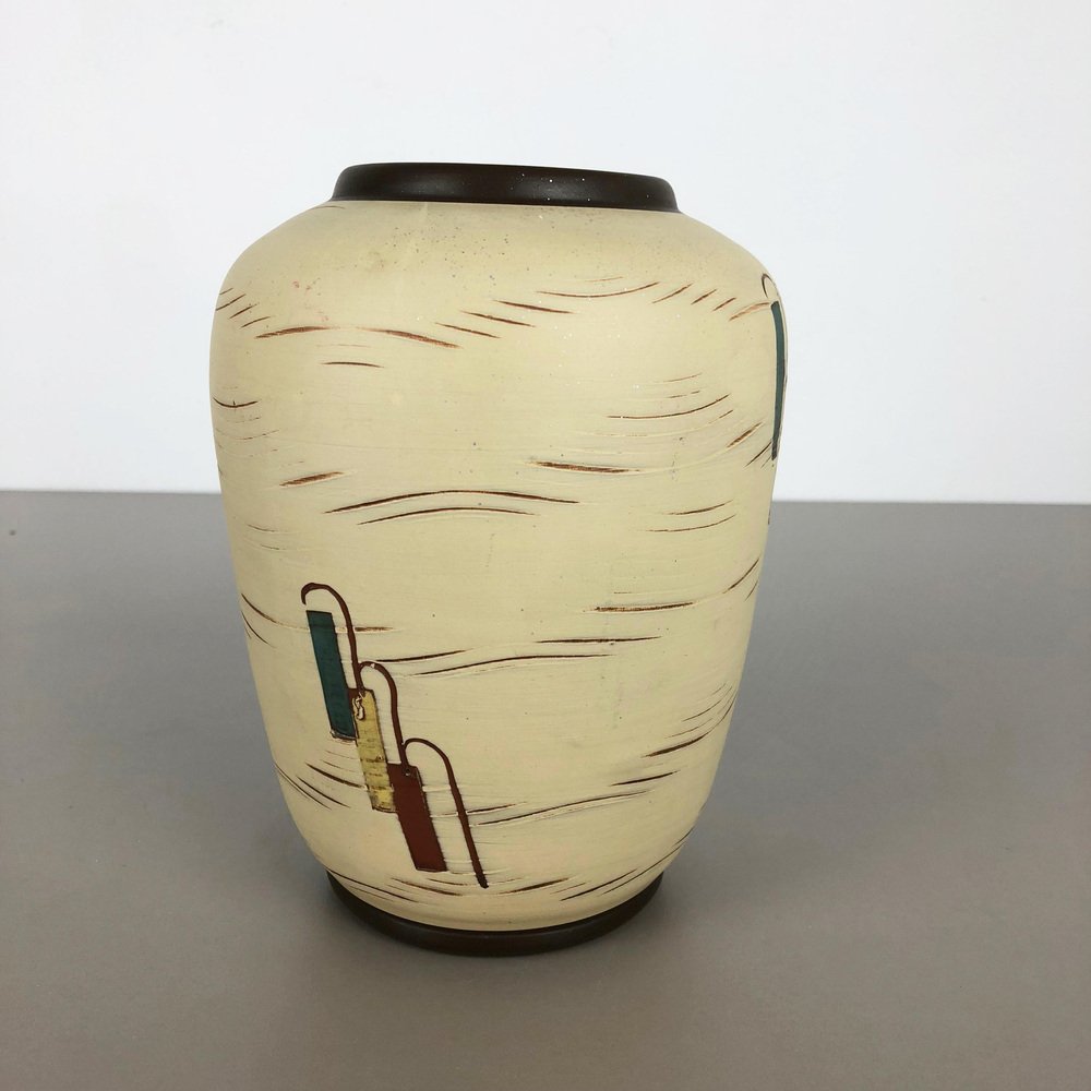 Vintage Ceramic Pottery Vase from Sawa Ceramic Franz Schwaderlapp, Germany