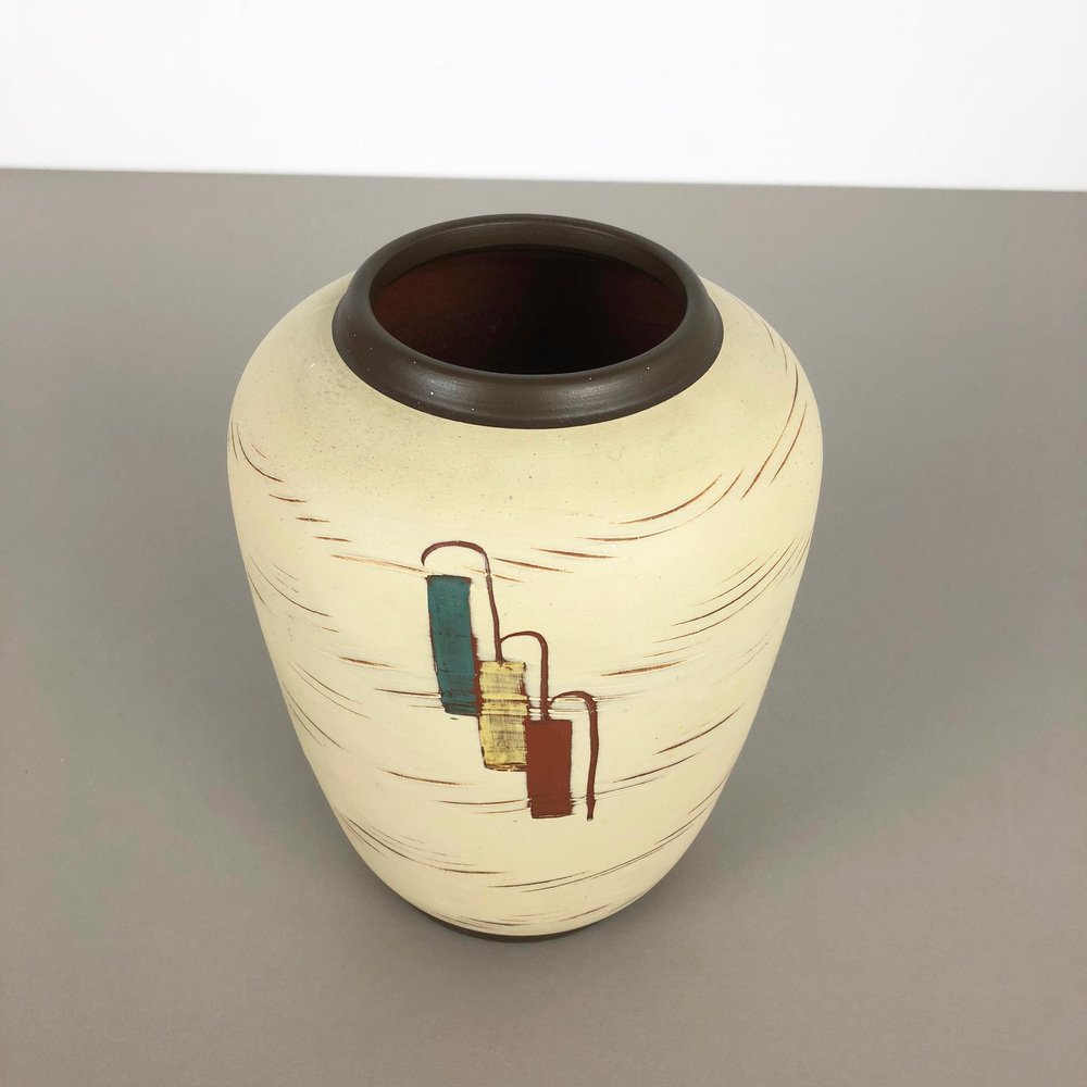 Vintage Ceramic Pottery Vase from Sawa Ceramic Franz Schwaderlapp, Germany