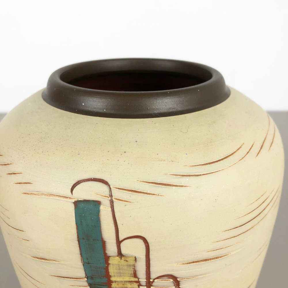 Vintage Ceramic Pottery Vase from Sawa Ceramic Franz Schwaderlapp, Germany