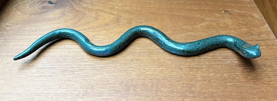 Vintage Ceramic Snake Figurine-UAH-1812439