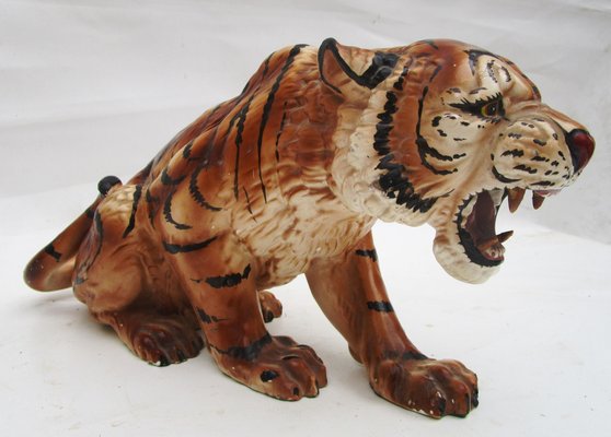 Vintage Ceramic Tiger Tableware, 1960s-ZVO-862400