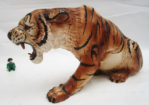 Vintage Ceramic Tiger Tableware, 1960s-ZVO-862400