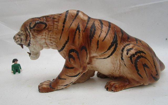 Vintage Ceramic Tiger Tableware, 1960s-ZVO-862400