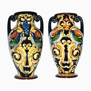 Vintage Ceramic Vases from Renato Bassanelli, Italy, 1924, Set of 2-ZCI-751753