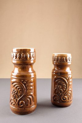 Vintage Ceramic Vases from VEB BKK, 1970s, Set of 2-YGX-692410