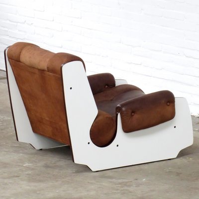 Vintage Chair in Brown Leather, 1960s-UBE-2036814