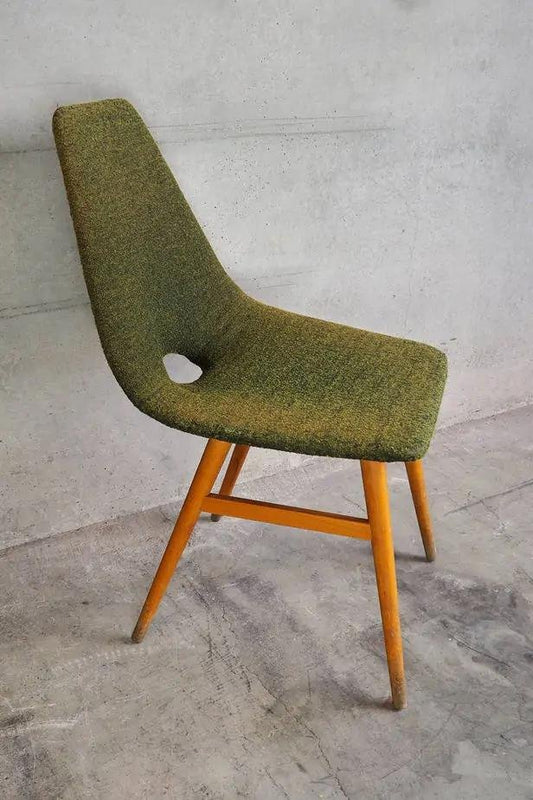 Vintage Chair in Natural Wool, 1960