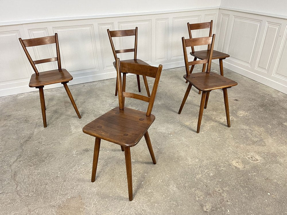 Vintage Chairs by Adolf Schneck, 1950s, Set of 5