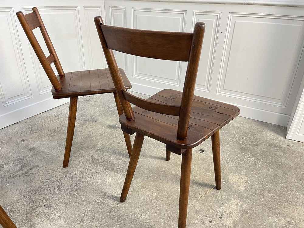 Vintage Chairs by Adolf Schneck, 1950s, Set of 5