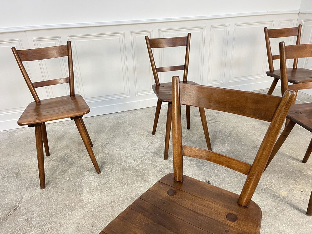 Vintage Chairs by Adolf Schneck, 1950s, Set of 5