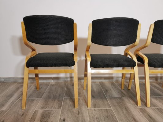 Vintage Chairs by Ludvik Volak, 1960s, Set of 4-QJA-1765591