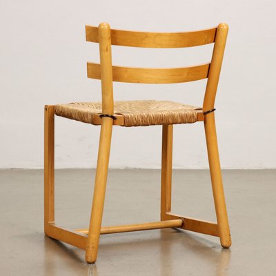 Vintage Chairs in Beech Wood & Vienna Straw Seat, 1980s-VMM-2033291