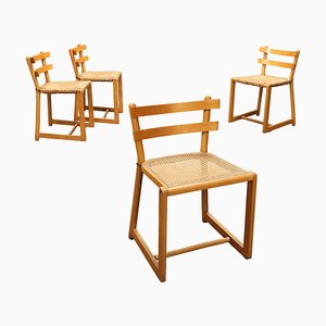 Vintage Chairs in Beech Wood & Vienna Straw Seat, 1980s-VMM-2033291