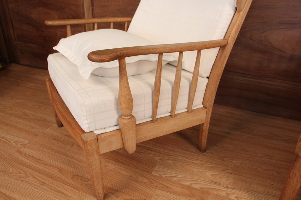 Vintage Chairs in Faded Oak, 1950s, Set of 2